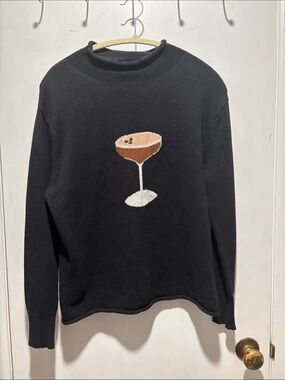 RACHEL ANTONOFF espresso martini roll neck sweater